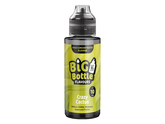 Big Bottle Longfills 10 ml - Crazy Cactus Aroma, das ein einzigartigen Mix aus Kaktus, Limette, Himbeere und Guave bietet.