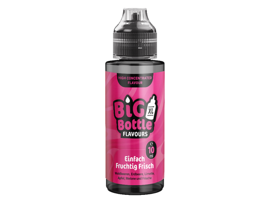 Big Bottle - Longfills 10 ml - Einfach Fruchtig Frisch, Aromen aus Waldbeere, Erdbeere, Limette, Apfel und Melone für Dampfer.