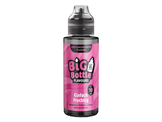 Big Bottle - Longfills 10 ml - Einfach Fruchtig: Aromatischer Mix aus Waldbeere, Erdbeere, Limette, Apfel und Melone in einer 120 ml Flasche. Ideal zum Mischen mit Basen.