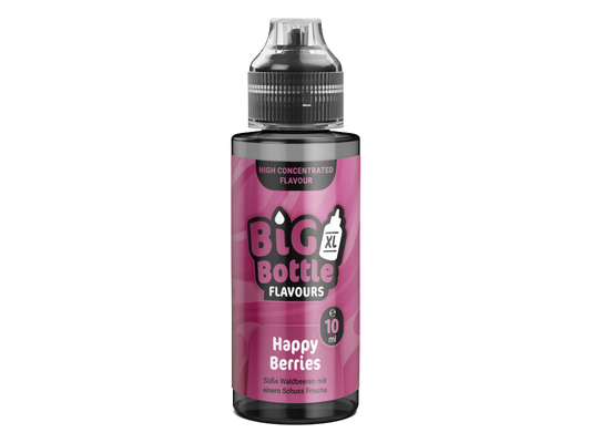 Big Bottle - Longfills 10 ml - Happy Berries, Aroma mit dem Geschmack von Waldbeeren und Frische, ideal zum Dampfen.