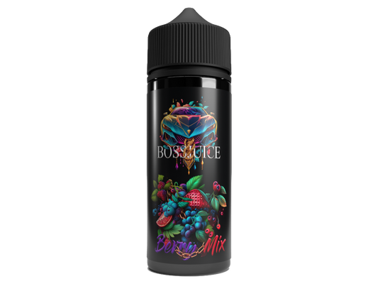 Boss Juice Aroma Berry Mix 10 ml - Konzentratiertes E-Liquid Aroma für Dampfer mit dem Geschmack eines fruchtigen Beerenmixes.