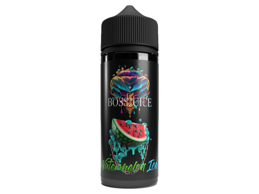 Boss Juice Aroma Watermelon Ice 10 ml - Hochkonzentriertes Longfill-Aroma für Dampfen, vermittelt den erfrischenden Geschmack von Wassermelone und kühler Note in einer 120 ml Flasche.