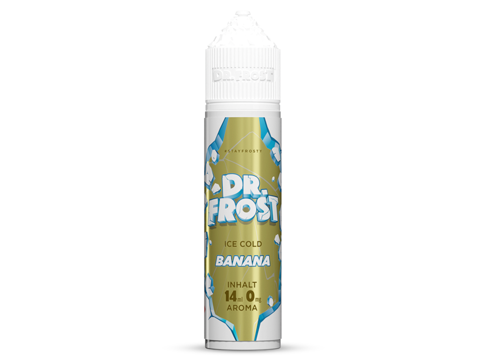 Dr. Frost - Ice Cold - Aroma Banana 14ml - Ein Longfill-Aroma für Dampfer mit kühlendem Bananengeschmack.
