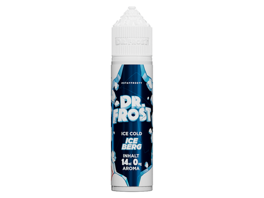 Dr. Frost - Ice Cold - Aroma Iceberg 14ml in einer 60ml Flasche, präsentiert mit Beerenmix, Anis und Koolada Geschmack für E-Zigaretten.