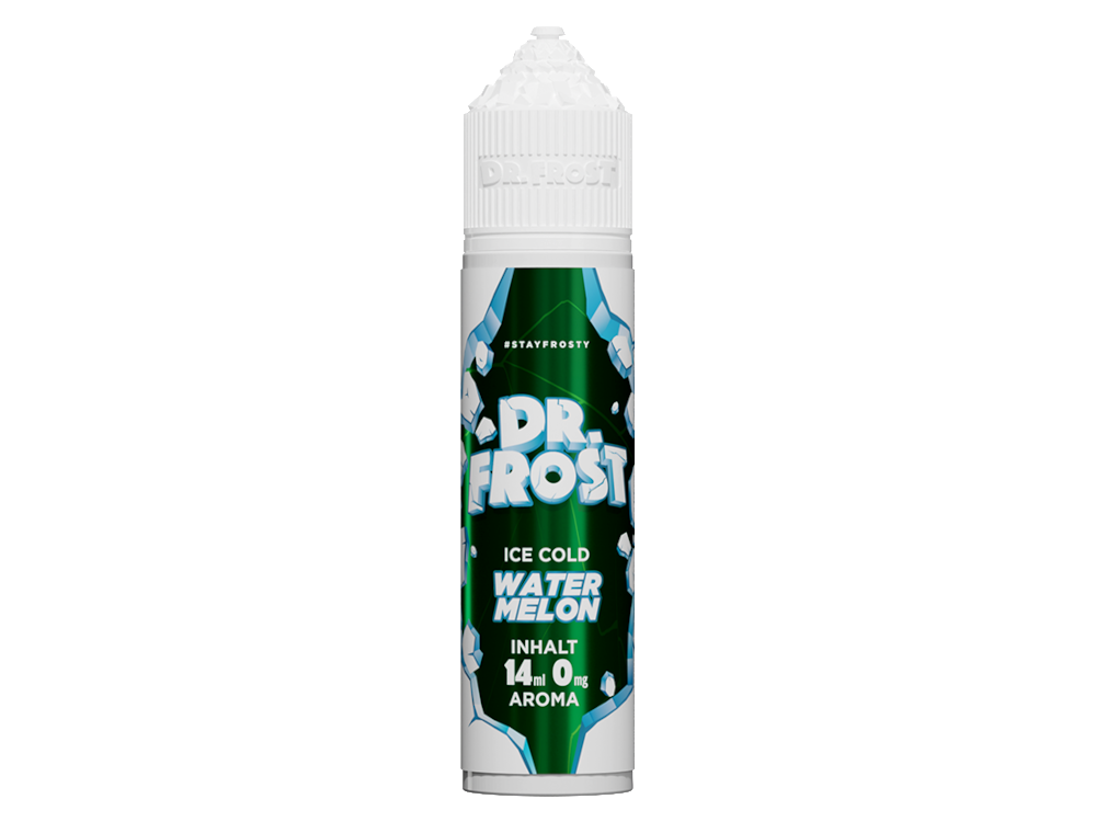 Dr. Frost - Ice Cold - Aroma Watermelon 14ml in einer 60ml Flasche, designed for vaping with the taste of chilled watermelons.