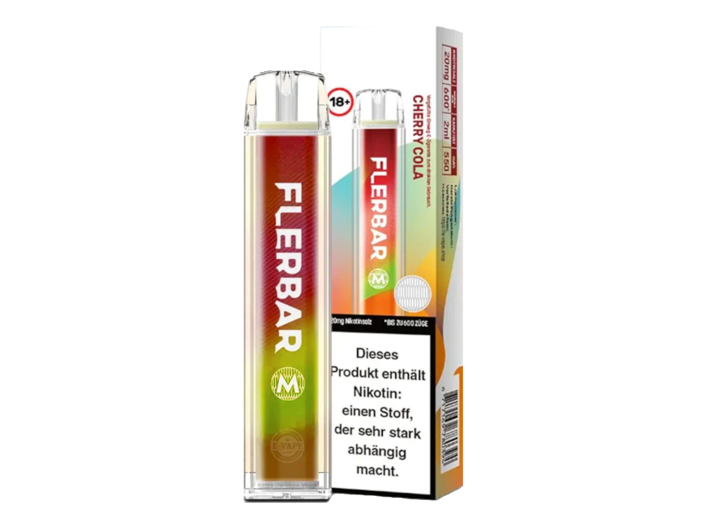 Die Flerbar - M Einweg E-Zigarette, die perfekte Lösung für Dampfer, die Genuss ohne Komplikationen suchen.