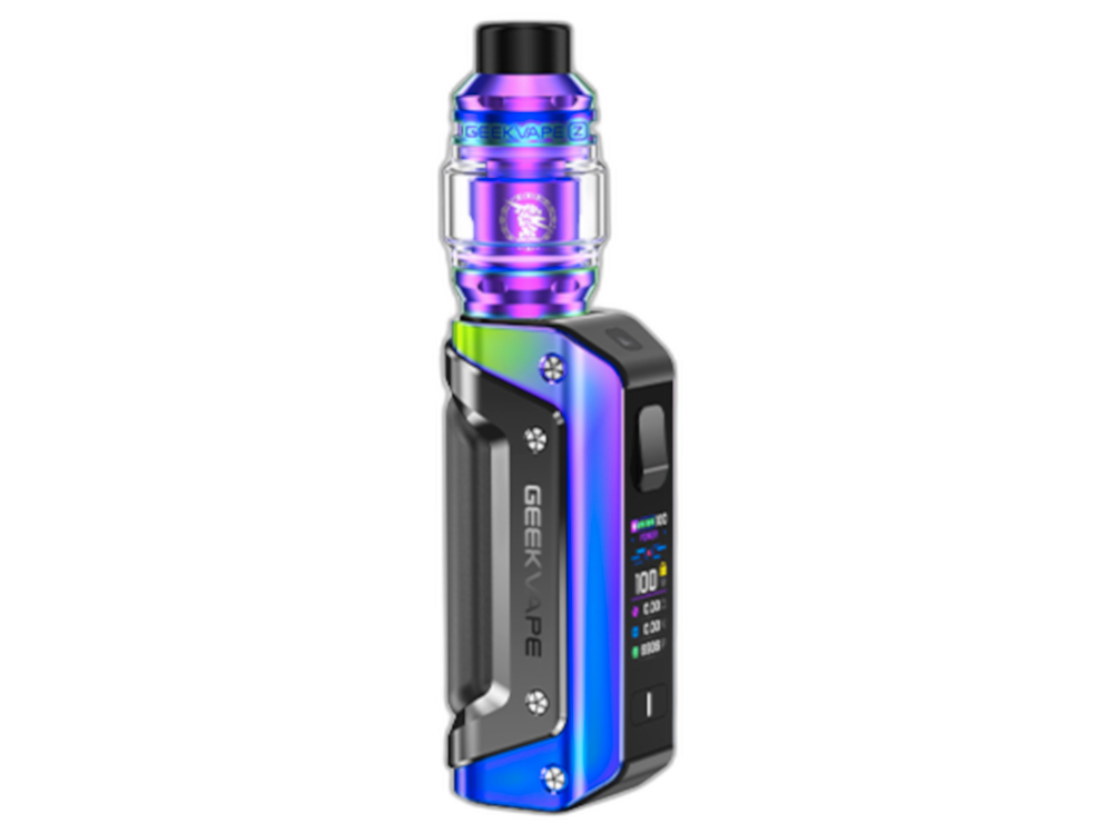 Das robuste Design des GeekVape - Aegis Solo 3, das seine IP68-Zertifizierung für Staub- und Wasserschutz demonstriert.