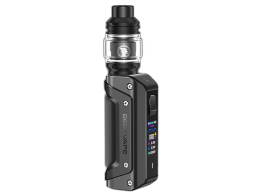 Verpackung des GeekVape - Aegis Solo 3 Sets mit allen Zubehörteilen und einer detaillierten Anleitung.