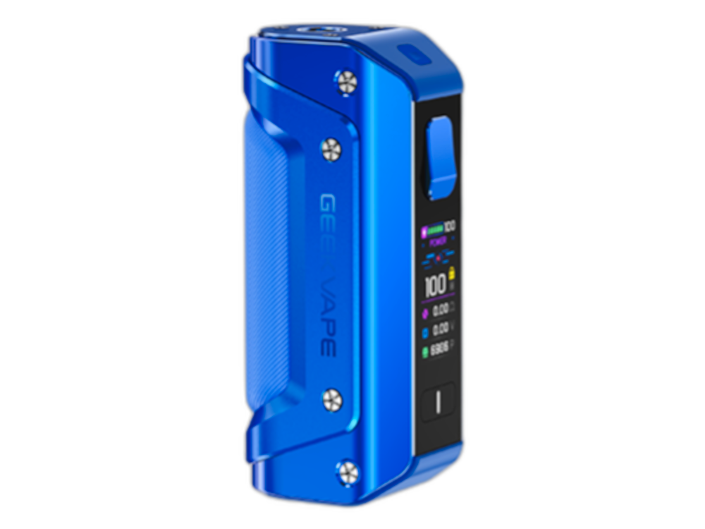 Detailansicht der Anschlüsse des GeekVape Aegis Solo 3 Akkuträgers.