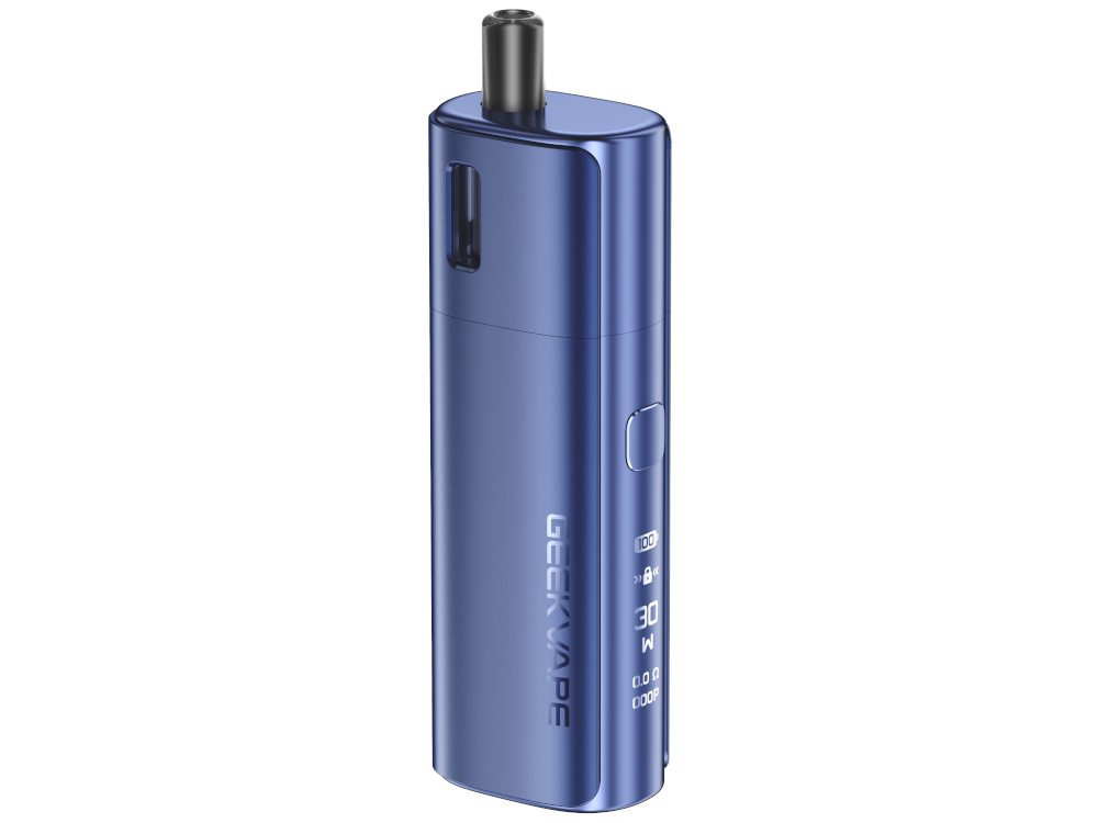 GeekVape S30 Pro E-Zigaretten Set mit hochauflösendem Display, das den Akkustand und die gewählte Leistung anzeigt.