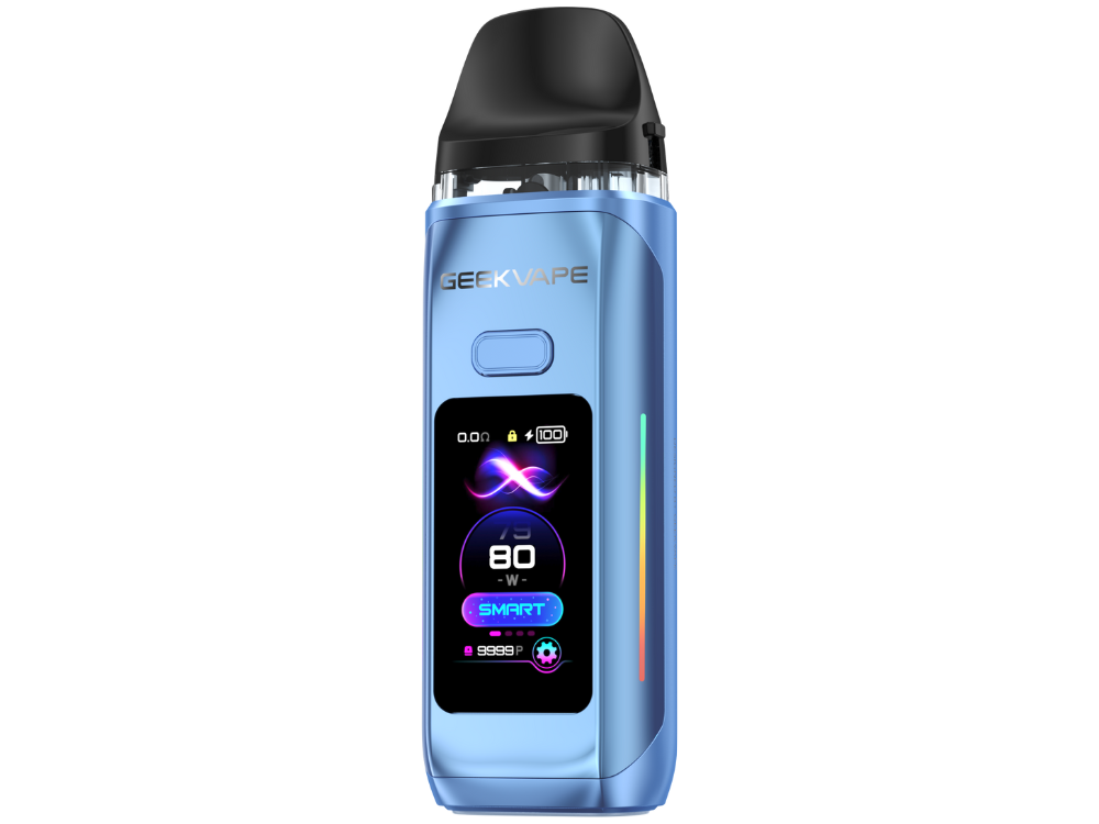 Seitenansicht des GeekVape - Digi Max E-Zigaretten Sets mit USB-C Anschluss.