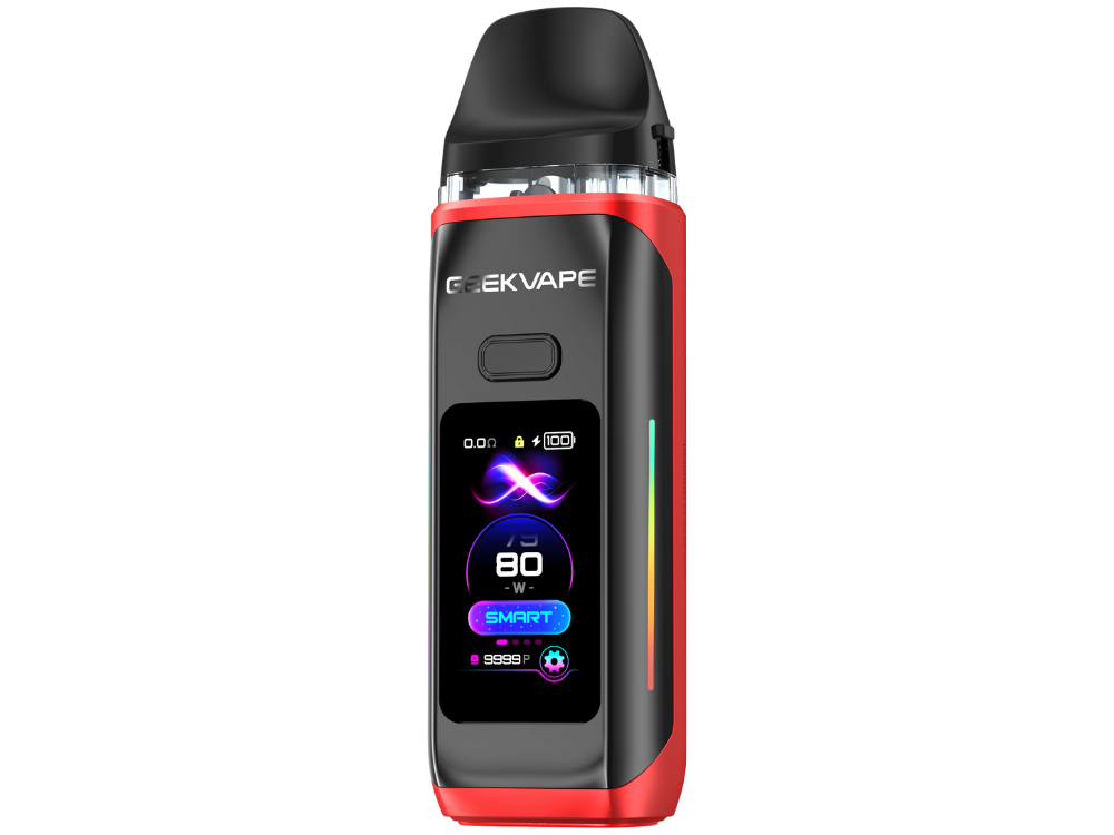 Perspektive des GeekVape - Digi Max E-Zigaretten Sets, die die ergonomische Form zeigt.