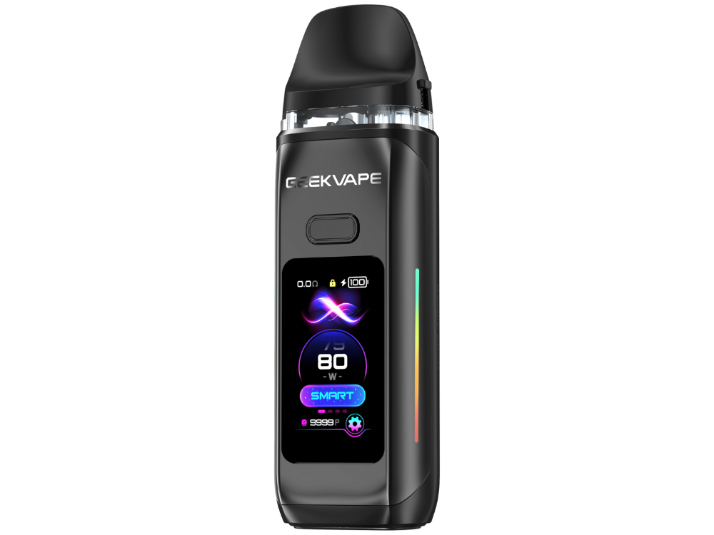 GeekVape - Digi Max E-Zigaretten Set in aktiver Nutzung, das elegante Dampfen darstellt.
