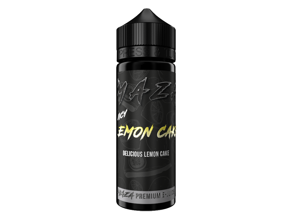 MaZa - Longfills 10 ml - Lemon Cake Aromaflasche mit Zitronenkuchengeschmack, ideal für Dampfer.