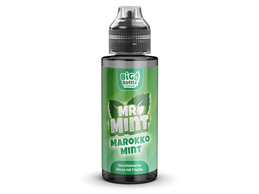 Mr. Mint by Big Bottle - Longfills 10 ml - Marokko Mint: frisch aromatisiertes Minz-Aroma in einer 120 ml Flasche, ideal für das Mischen von E-Liquids.