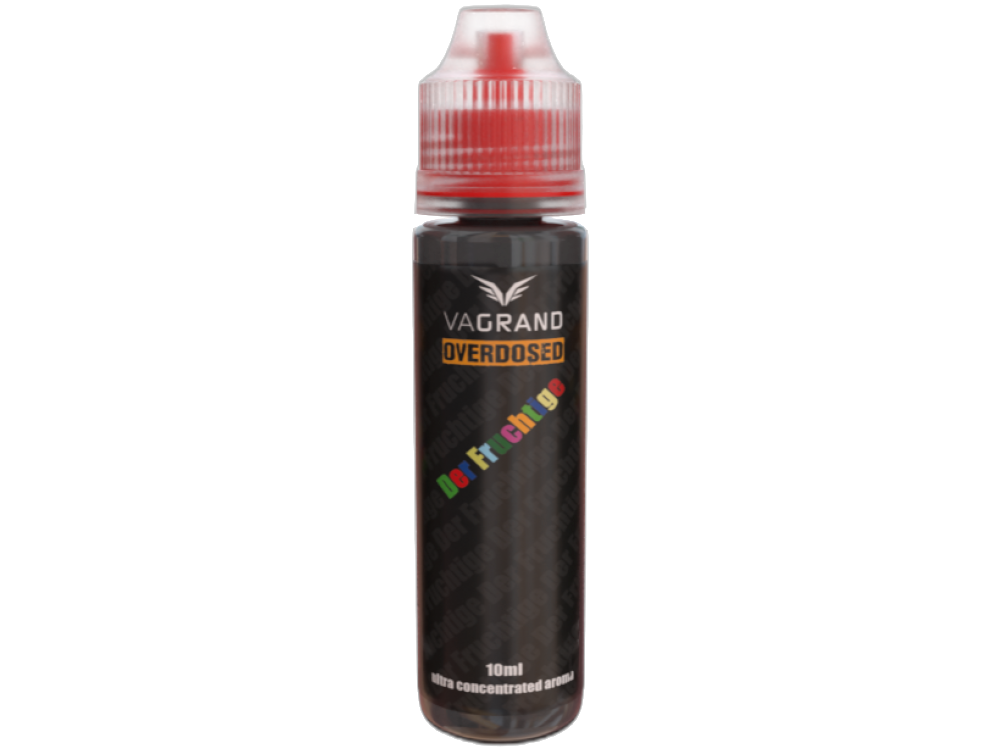 Vagrand - Overdosed - Aroma 10 ml - Der Fruchtige, ein fruchtiges Longfill Aroma mit Geschmack von Erdbeere, Kaktusfeige, Himbeere, Zitrone und Blaubeere in 60 ml Flasche.