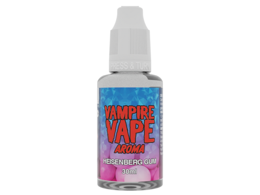 Vampire Vape - Aroma Heisenberg Gum 30 ml, eine nikotinfrei Mischung mit Eukalyptus, Menthol, Anis, Waldfrüchten und Kaugummi, ideal für Dampfer.