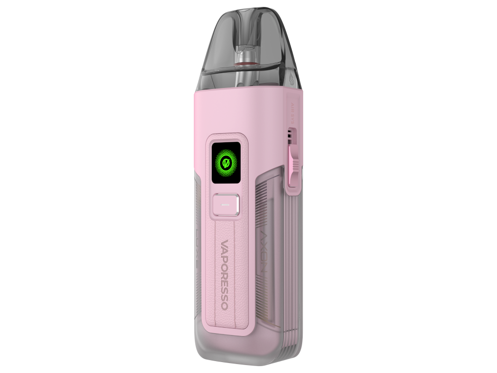 Vaporesso Luxe X2 E-Zigarette Set 2000 mAh in der Hand eines Nutzers, mit Fokus auf dem ergonomischen Design und der Bedienbarkeit.
