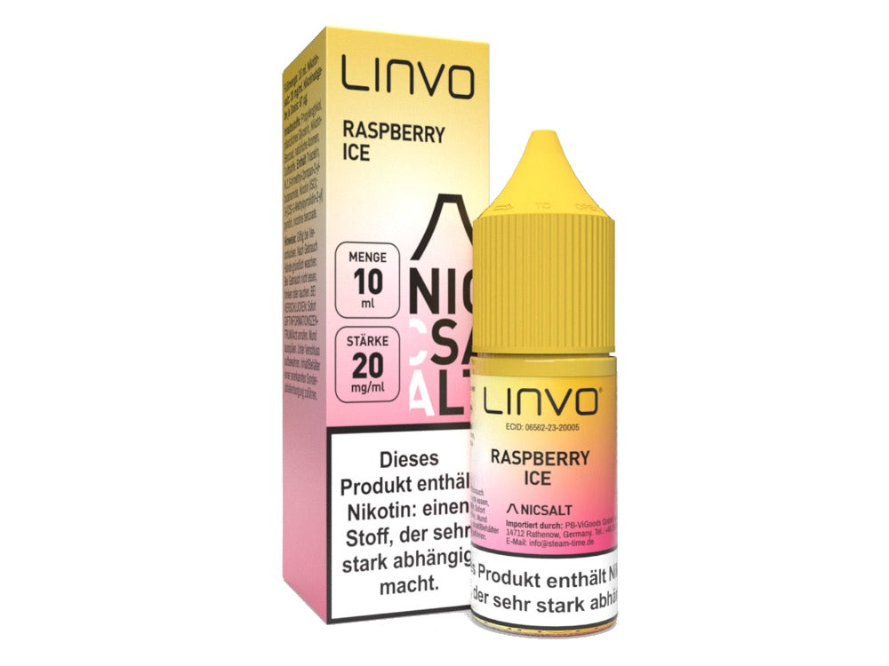 Linvo - Raspberry Ice - Nikotinsalz Liquid 20 mg/ml