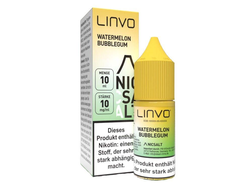 Linvo - Watermelon Bubble Gum - Nikotinsalz Liquid 20 mg/ml