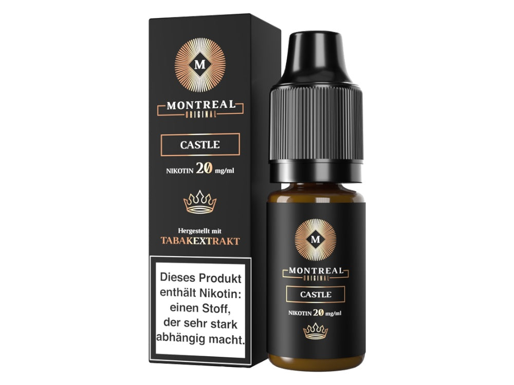 Montreal Original Nikotinsalz Liquid Castle - Amerikanischer Tabakgeschmack, 10ml, 10mg/ml-20mg/ml