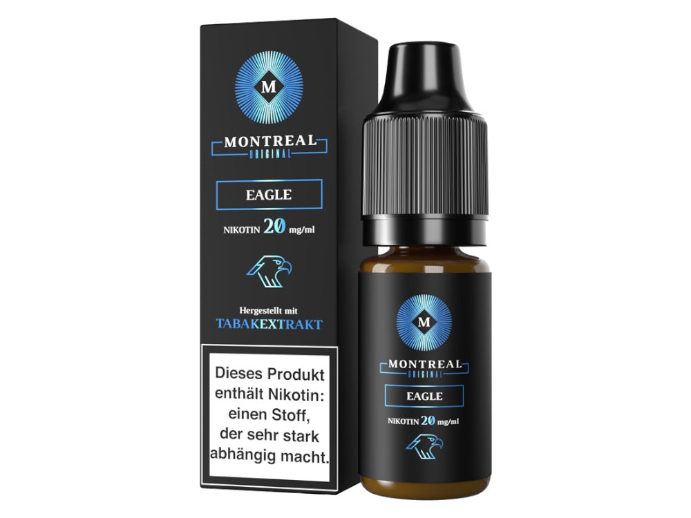 Montreal Original Nikotinsalz Liquid Eagle - 10ml - Tabakgeschmack 10mg/20mg