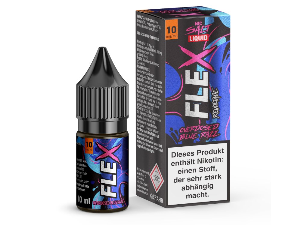 Revoltage - FLEX Nikotinsalz Liquid - Blue Razz