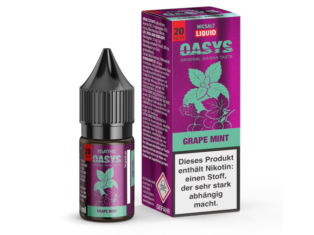 Revoltage - OASYS - Hybrid Nikotinsalz Liquid - Grape Mint