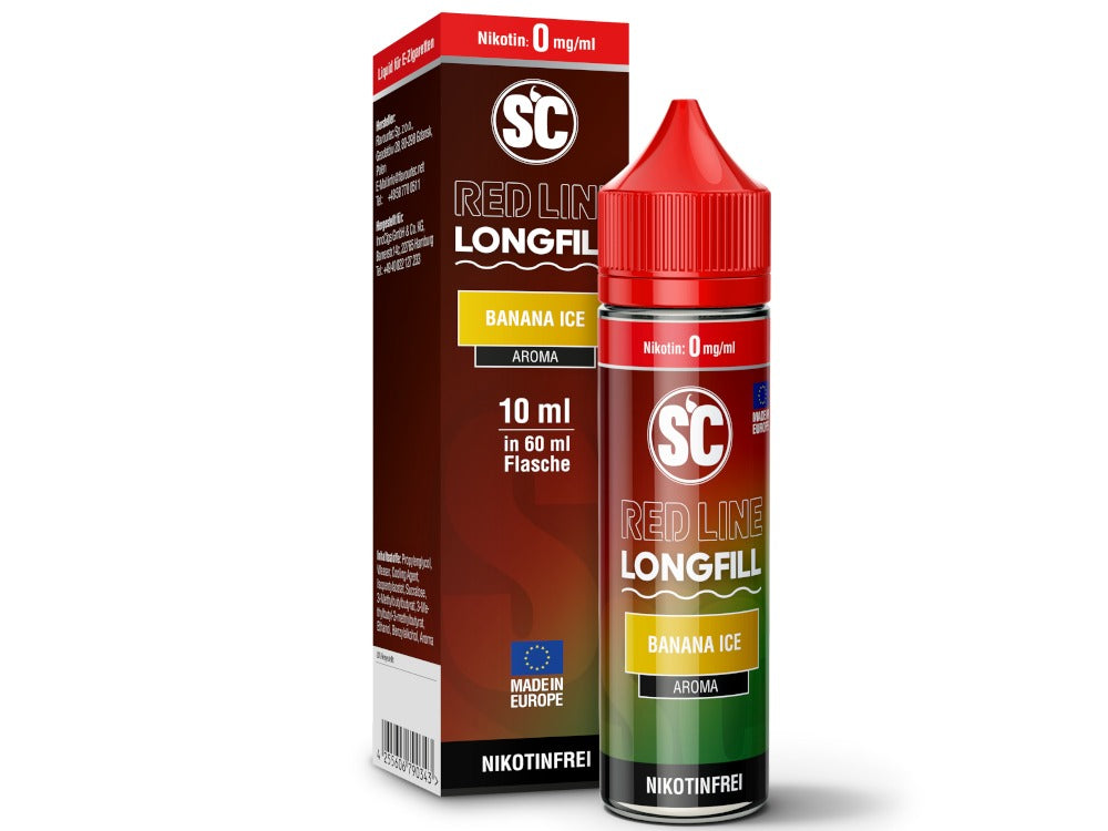 SC Red Line Banana Ice Longfills 10 ml - Intensives Bananen Aroma mit Frische