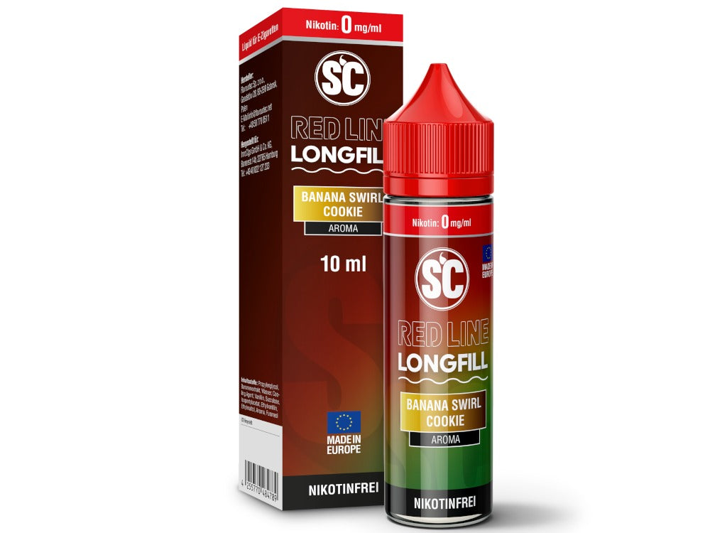 SC Red Line Longfills 10 ml - Banana Swirl Cookie