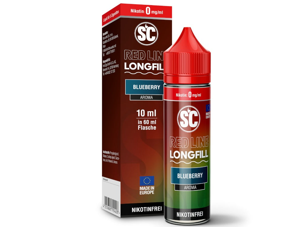 SC Red Line Blueberry Longfills 10 ml - Intensives Blaubeeren Aroma