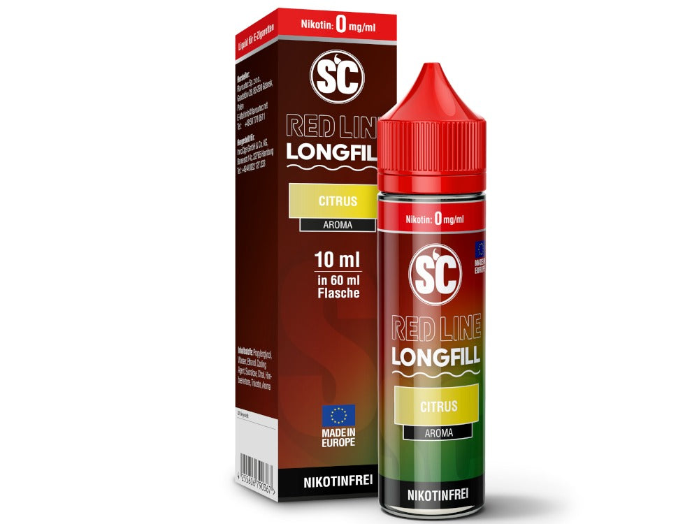 SC Red Line Citrus Longfills Aroma 10 ml - Intensiver Zitrusgeschmack für E-Zigaretten