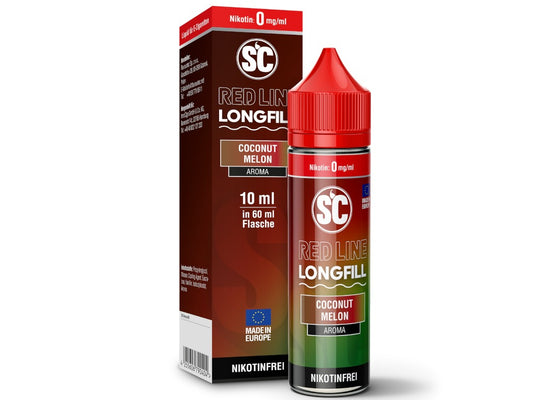 SC Red Line Coconut Melon Longfills 10 ml - Intensives Aroma mit Kokos und Wassermelone
