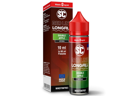 SC Red Line Double Apple Longfills 10 ml - Intensives grüner Apfel mit Frische Aroma