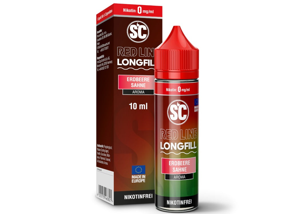 SC Red Line Longfills 10 ml - Intensives Erdbeere Sahne Aroma