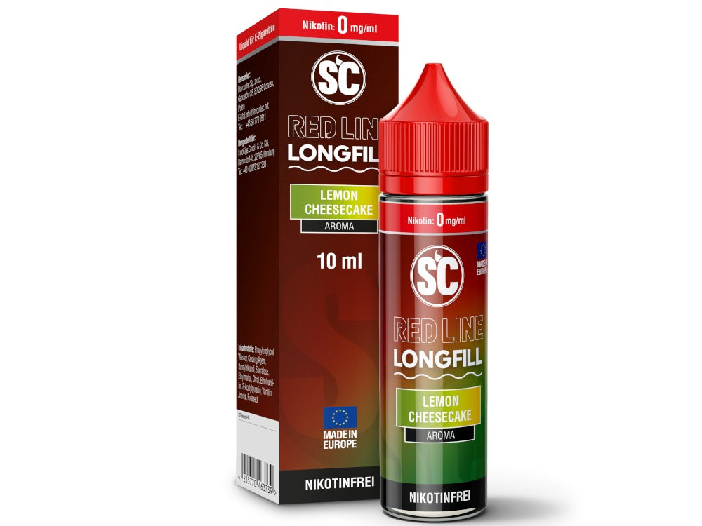 SC Red Line Longfills 10 ml -  Lemon Cheesecake intensives Käsekuchen mit Zitrone Aroma
