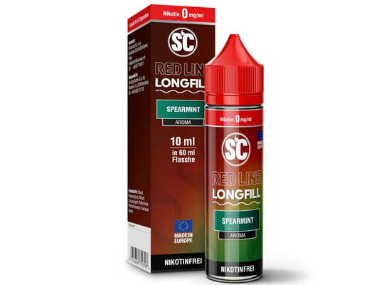 SC Red Line Spearmint Longfills 10 ml - Intensives Minz-und Mentholaroma