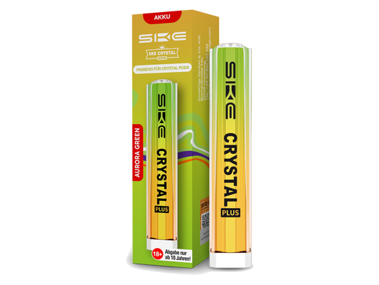 SKE Crystal Plus Akku 400mAh, 11 Watt Leistung, Zugautomatik, USB-C Anschluss