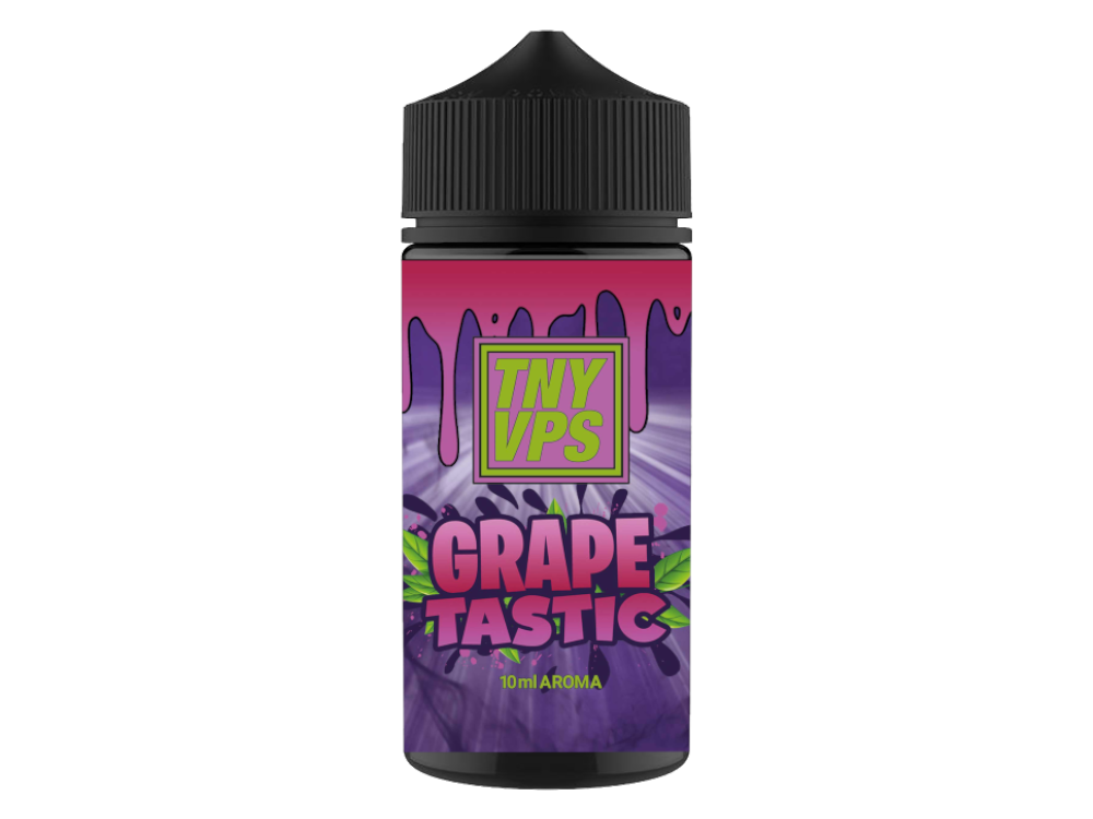 TNYVPS Longfills 10 ml Grapetastic - Detailansicht des Aromas in einer eleganten Flasche, ideal für Dampfer, die einen fruchtigen Geschmack suchen.