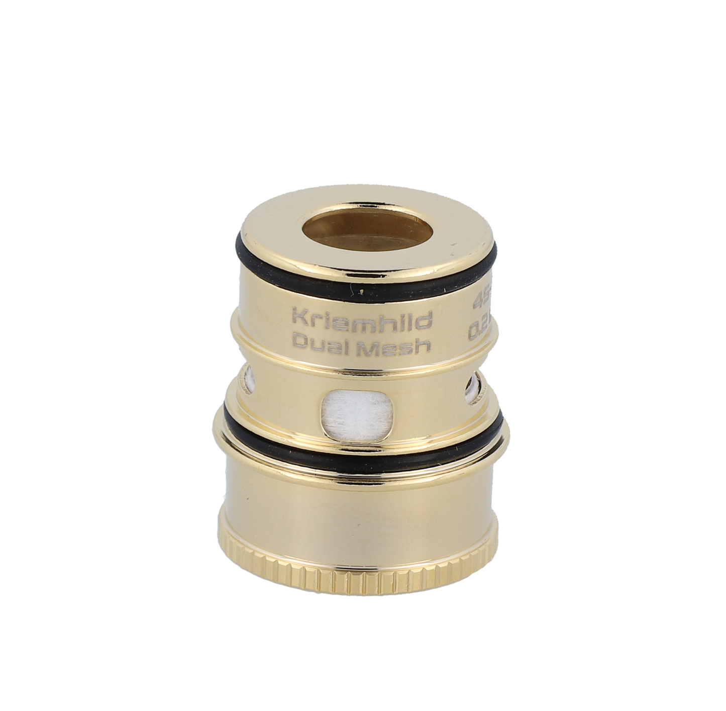 Vapefly Kriemhild Dual Mesh 0,2 Ohm Köpfe in gold, optimiert für E-Zigaretten mit direkter Lungeninhalation.