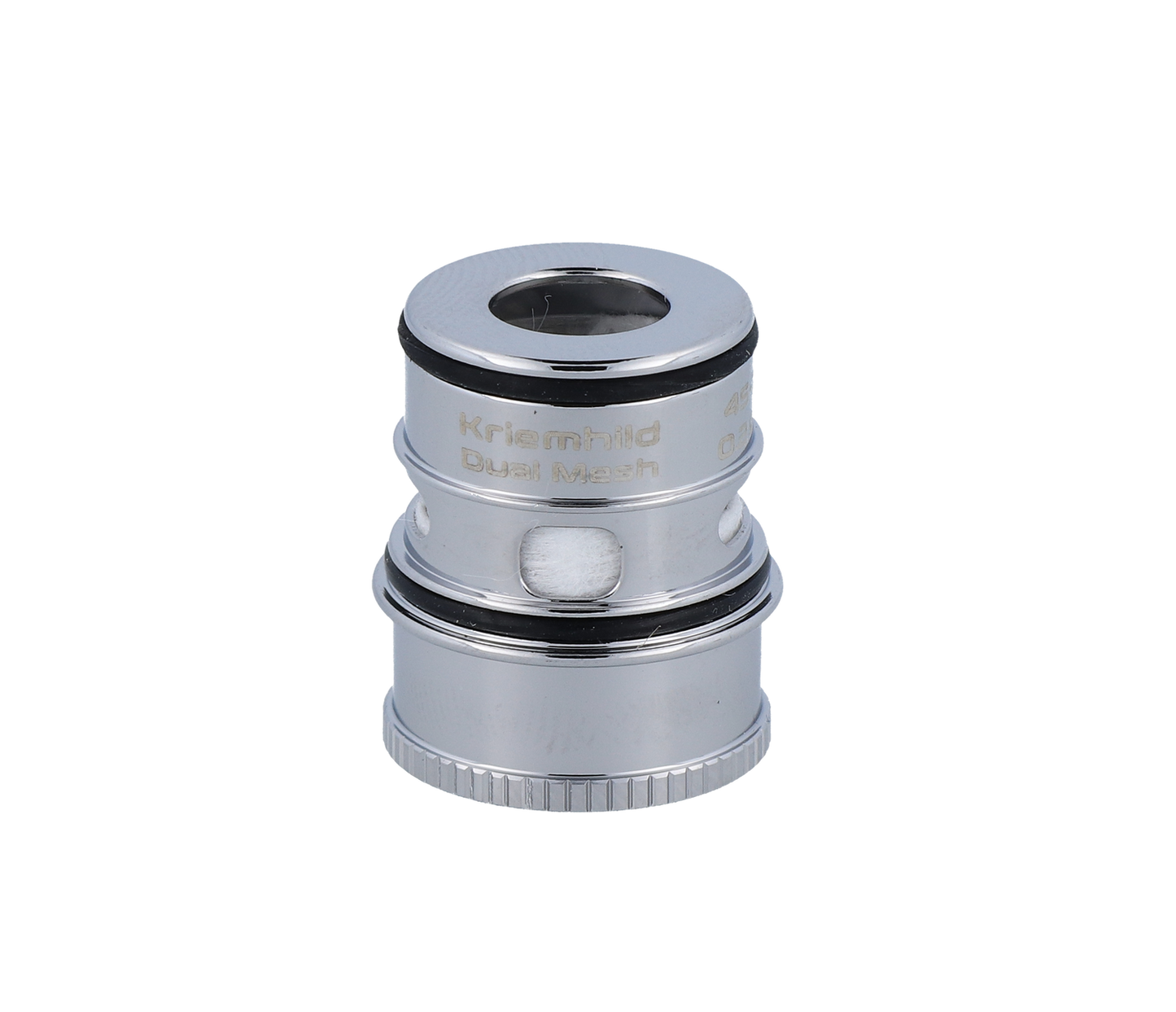 Vapefly Kriemhild Dual Mesh 0,2 Ohm Verdampferköpfe in silber, geeignet für die Verwendung in E-Zigaretten.