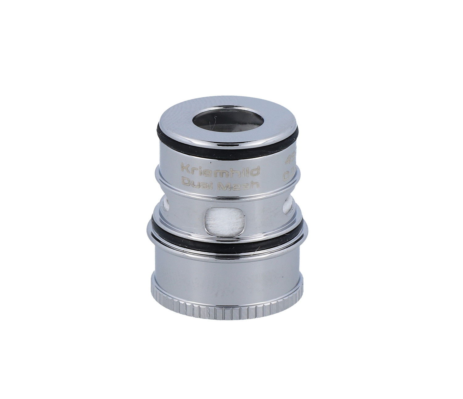 Vapefly Kriemhild Dual Mesh 0,2 Ohm Verdampferköpfe in silber, geeignet für die Verwendung in E-Zigaretten.