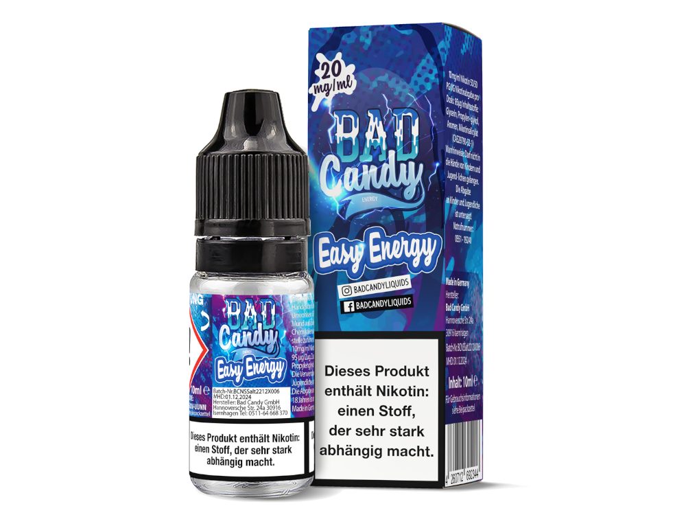 Bad Candy Liquids Easy Energy Nikotinsalz Liquid 10ml - Blaubeere, Acai-Beere, Granatapfel