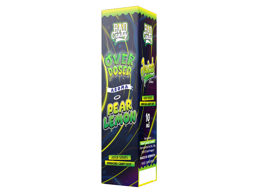 Bad Candy Liquids Juicd Longfills 10ml, frisches Zitronen-Limonade-Aroma mit Birne: Perfektes Geschmackserlebnis für sommerliche Tage.