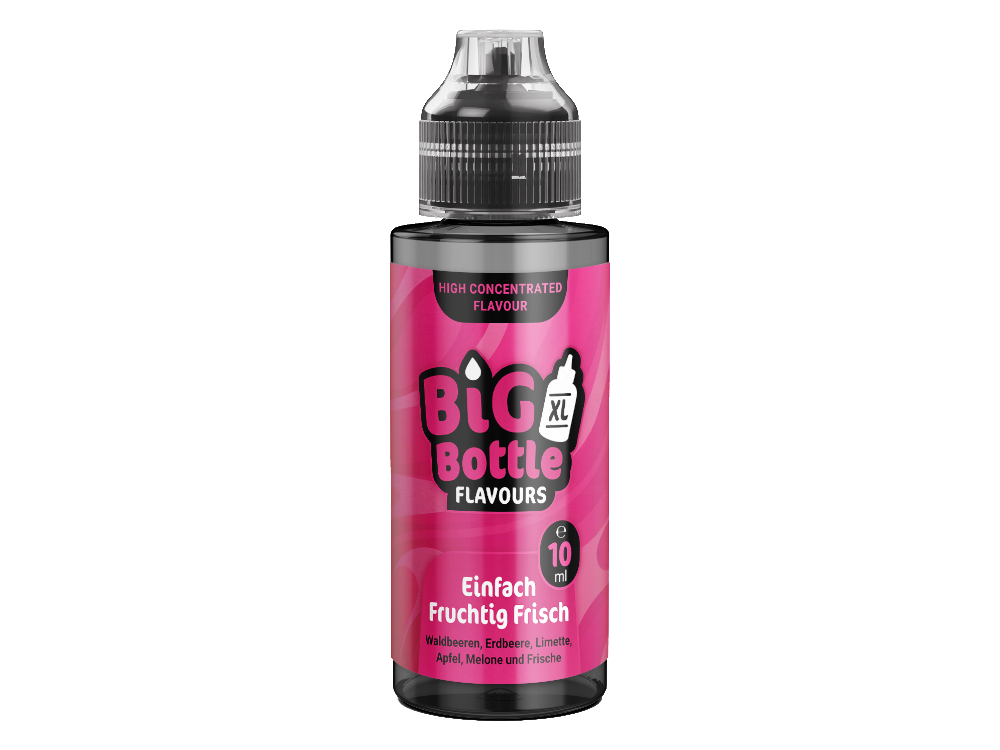 Big Bottle - Longfills 10 ml - Einfach Fruchtig Frisch, hochwertige Longfill-Aromen in einer 120 ml Flasche.