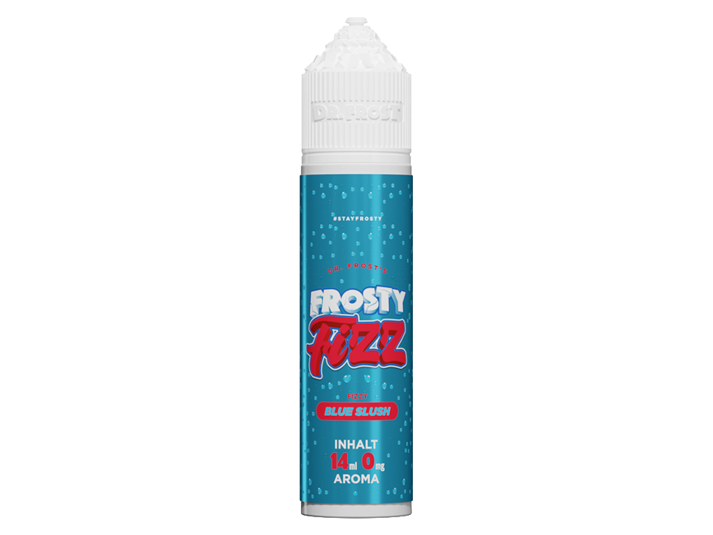 Dr. Frost - Frosty Fizz - Aroma Blue Slush 14ml mit einer ausgezeichneten Mischung aus Beerenaromen, erhältlich in einer praktischen Flasche für die Dampfer-Community.
