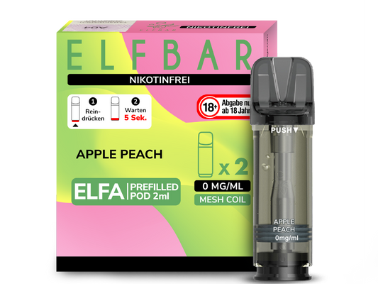 ELFBAR Elfa Prefilled Pods – 2 ml Nikotinsalz Pods mit Mesh Coil (2er Pack)