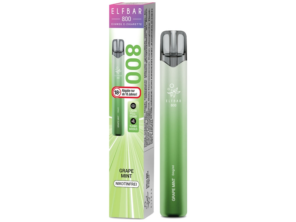 Elfbar 800 0 mg Einweg-E-Zigarette – Diverse Geschmacksrichtungen