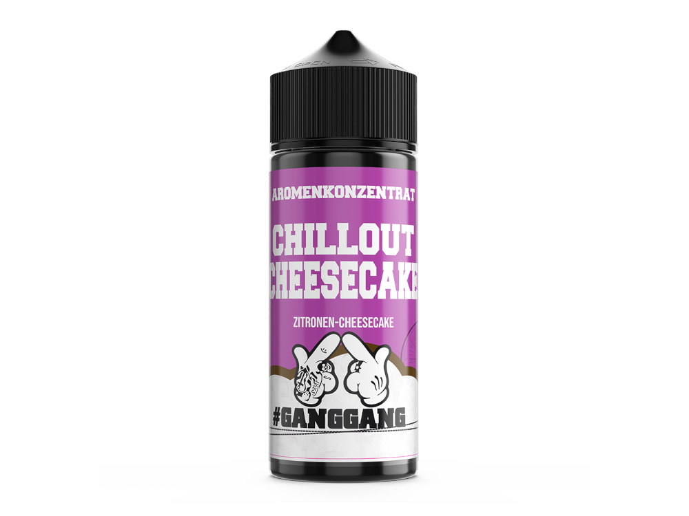 GangGang Aroma Chillout Cheesecake 10 ml in 120 ml Flasche, ideal für konzentrierten Dampfergeschmack, pflegen Sie die Sicherheit beim Dampfen.