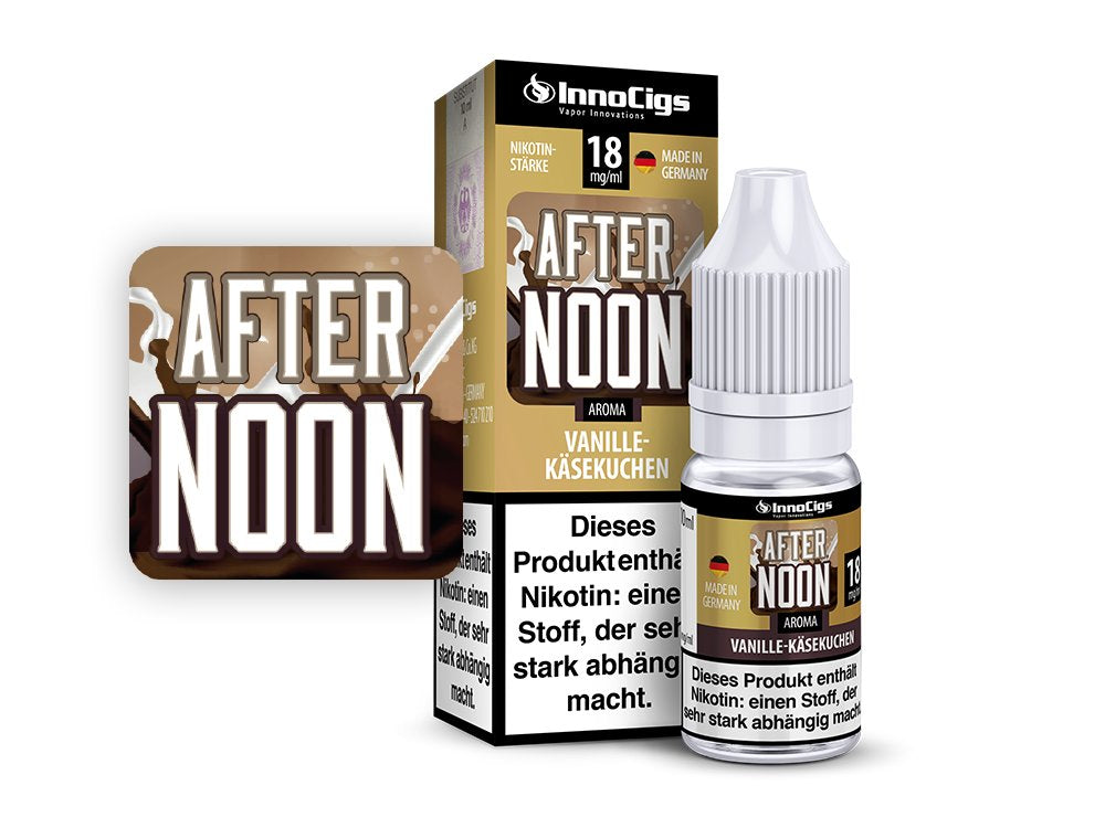 InnoCigs Liquid – Afternoon Vanille-Käsekuchen für cremig-süßen Genuss